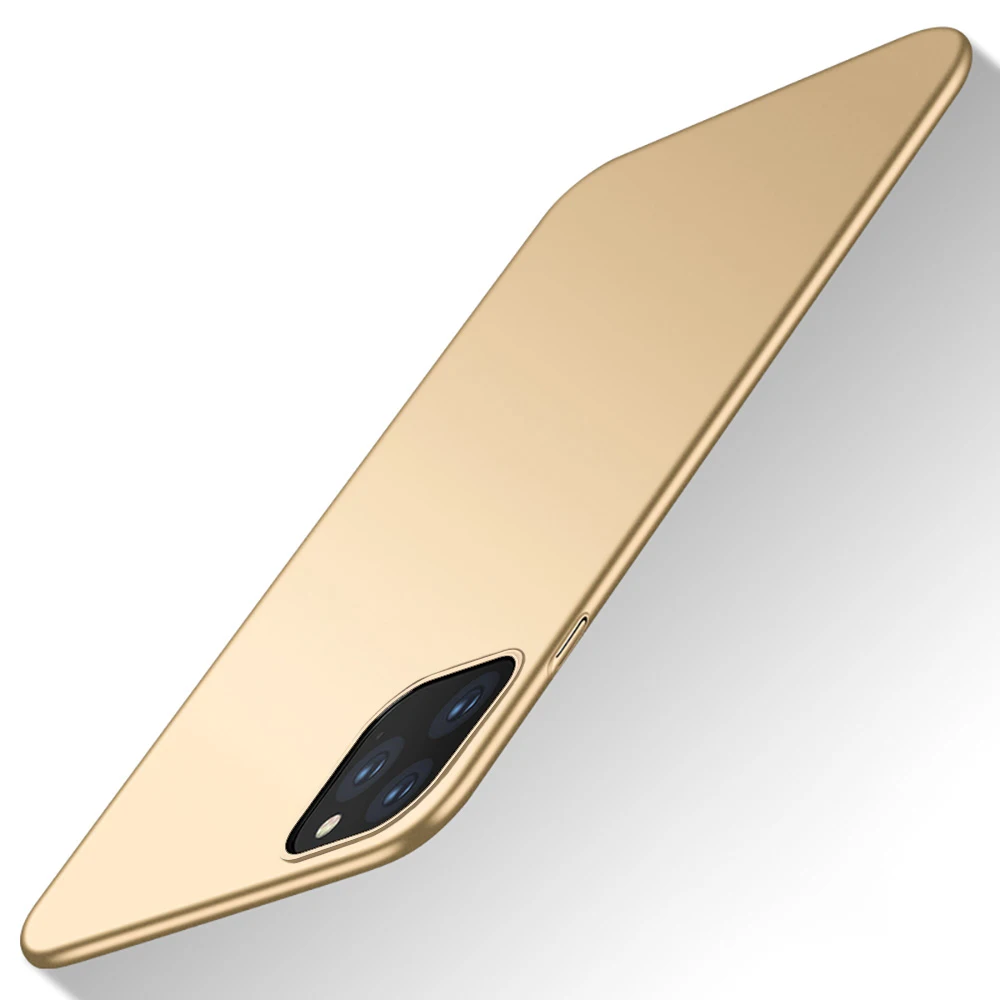 gold Чехол для iPhone 11 Pro, чехол для iPhone11, шт., задняя крышка, чехол с логотипом 5,8, 6,1, 6,5 дюймов, 11 pro max, Жесткий Чехол - Цвет: gold