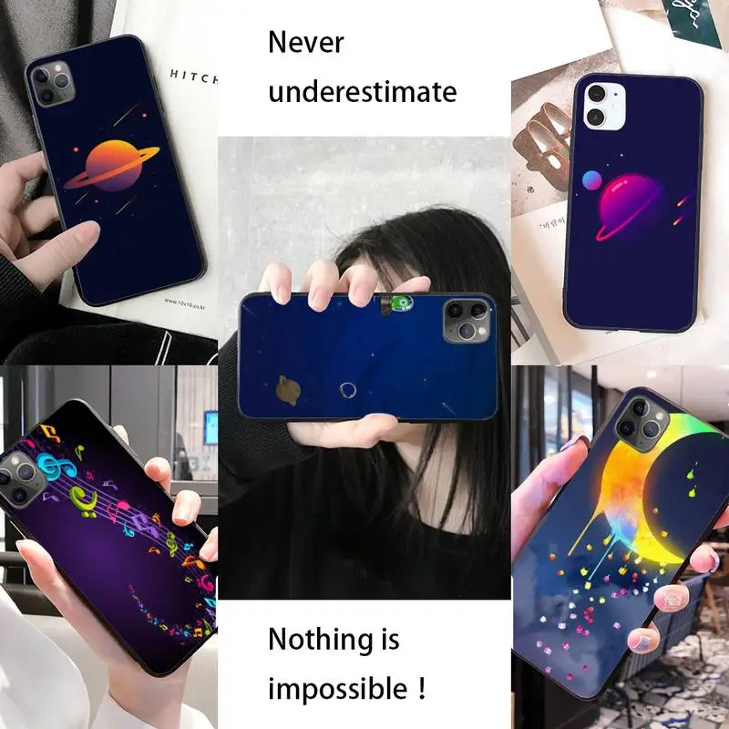 Цветной чехол для телефона Galaxy Universe IphoneX XS 11 11Pro 5 5s SE 6 6s Plus 7 8 2020|Чехлы-накладки| |