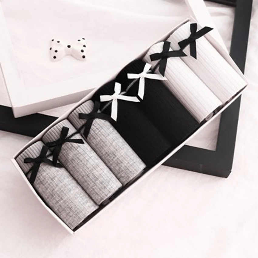 7 шт./лот женские трусики хлопковые с принтом для девочек женское повседневное