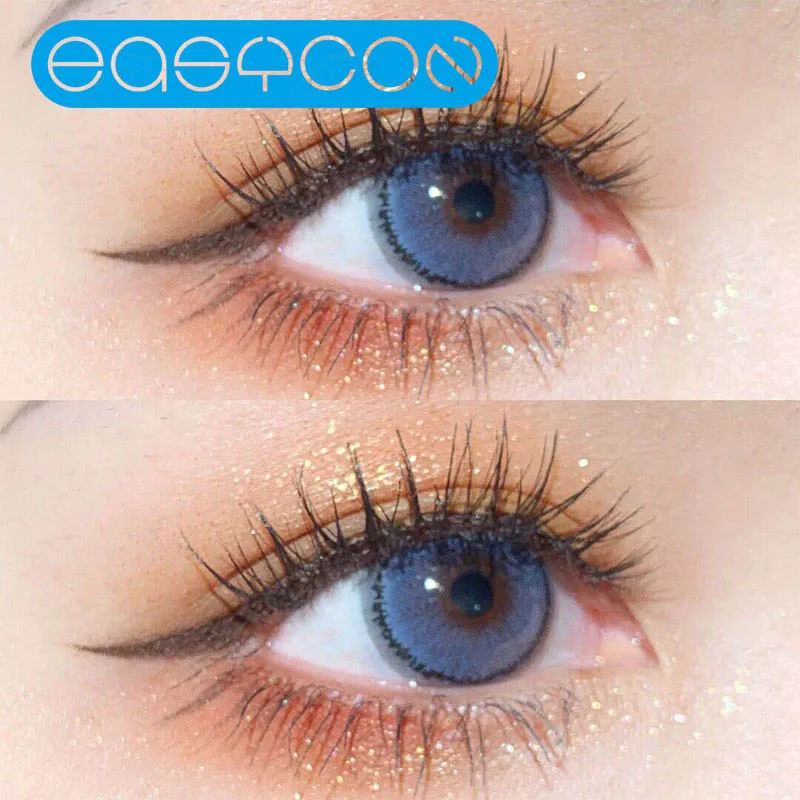 Easycon Цветной линзы для глаз 2 шт./пара маленький ученик косметические очками