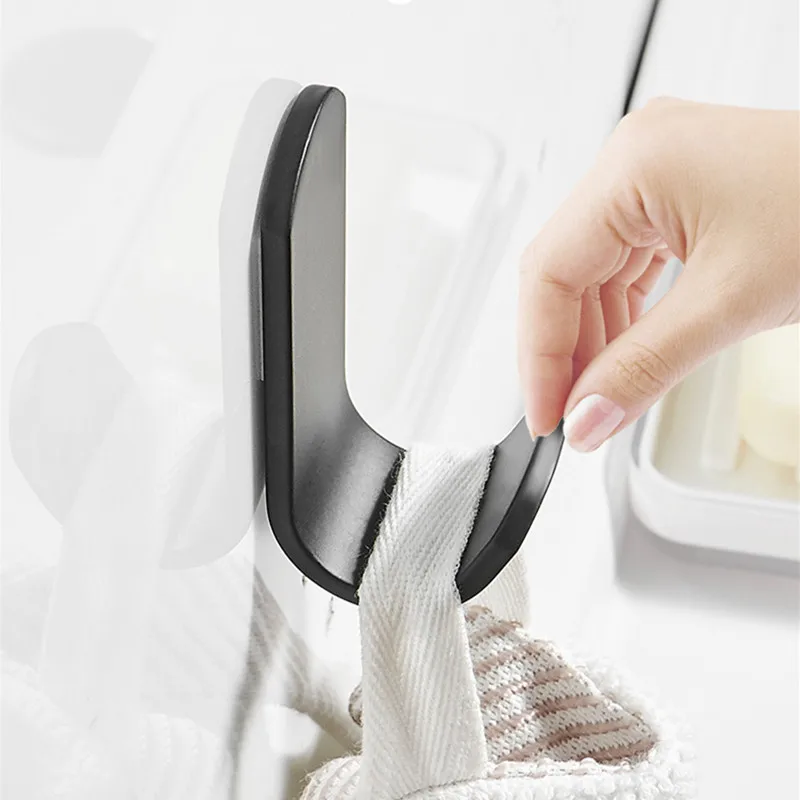 Декоративный крючок в скандинавском стиле черного/белого цвета из алюминия без