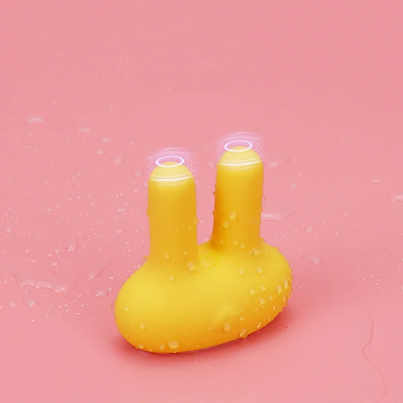 Двойной мотор кролик искусственный Вагинальный Массажер точки G Электрический