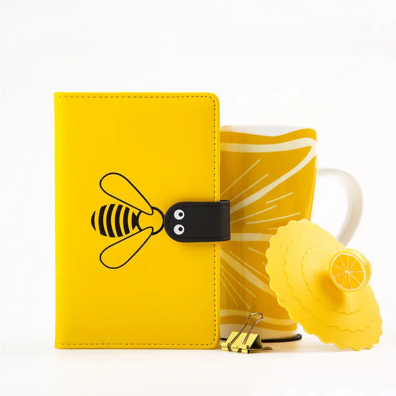 

Kawaii Diary Notebook A6 DIY Agenda Weekly Monthly Planner Organizer Cute Bee Line Blank Handbook Grid Journal School Notepad