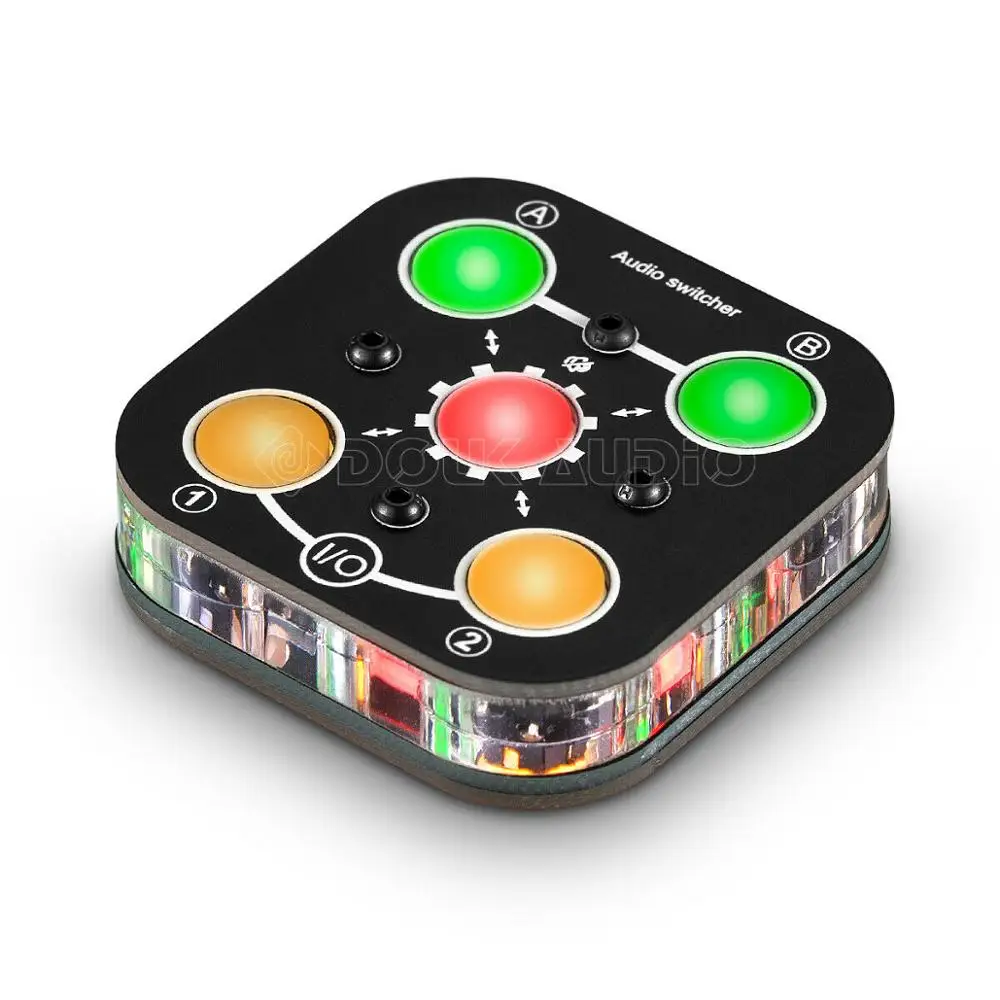 Двухканальный аудио переключатель Mini 2 в выхода для наушников 3 5 мм разветвитель