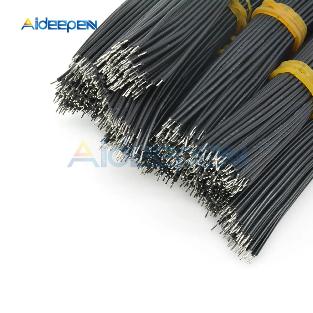 Набор проводов для пайки на плату, UL1007, 24AWG, двойная пайка, 100 штук, длиной 10 см, из олова с проводниками 6 цветов.