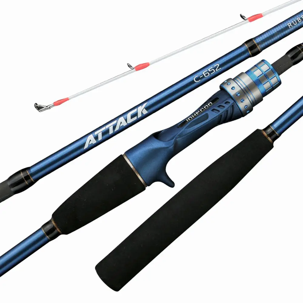 Satılık 1.95m Hafif Kauçuk Snapper Jjigging çubuk PE0.8-2.0 Boru Hassas İpucu Olta Spiral Yüzük Yüksek Kalite Yavaş Jig çubuk