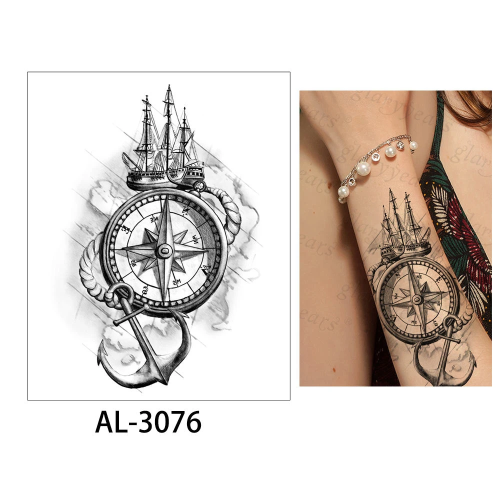 AL-3076 Glaryyears 1 шт. временные татуировки наклейки красочные поддельные Монстры флэш водонепроницаемые Модные маленькие тела Искусство мужчины женщины ребенок - Цвет: AL-3076