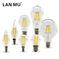 2w 4w 6w 8w e27 e14 retro edison led filament bulb lamp 220v 240v light bulb c35 g45 a60 st64 g80 g95 g125 glass vintage bulb