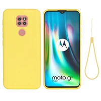 liquid silicone case for moto g9 play plus power solid color gel rubber anti dirty shockproof protective cover for moto g9 power