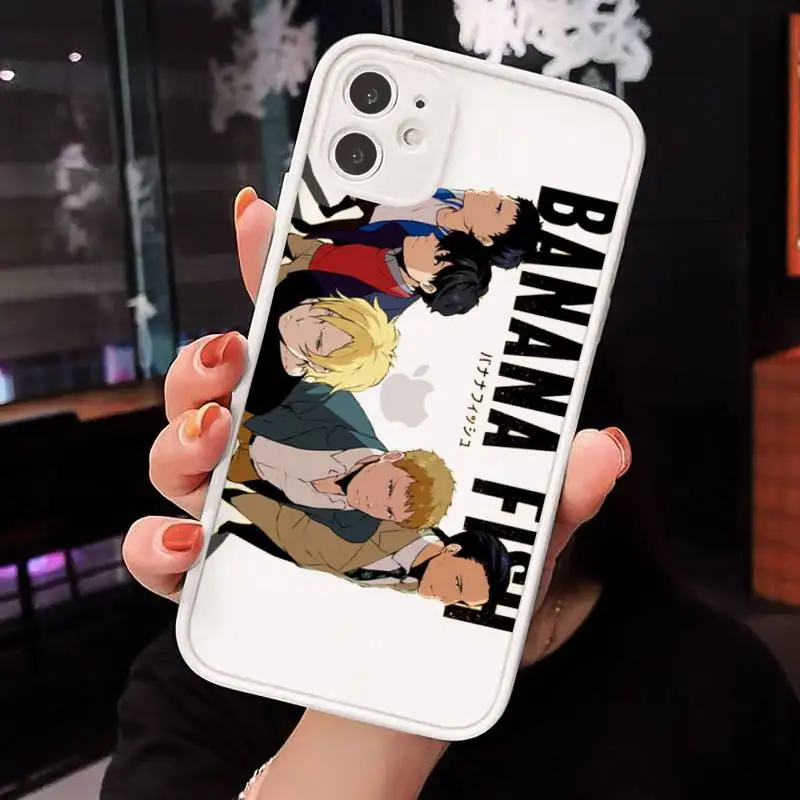 

Anime Banana Fish Anime art Phone Cases Matte Transparent for iPhone 7 8 11 12 s mini pro X XS XR MAX Plus cover funda