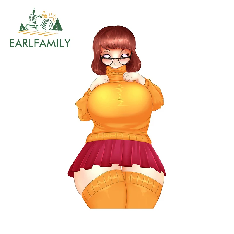 

EARLFAMILY 13 см x 7 см для аниме девушки сексуальные наклейки на автомобиль модная искусственная наклейка на бампер ветровое стекло Водонепроницаемая виниловая автомобильная пленка