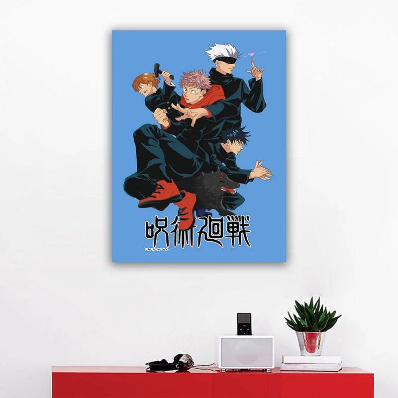 

Hd Printed Home Decor Jujutsu Kaisen Japan Anime Canvas Painting Characters Poster Wall Art Pictures For Bedroom Modular Framed