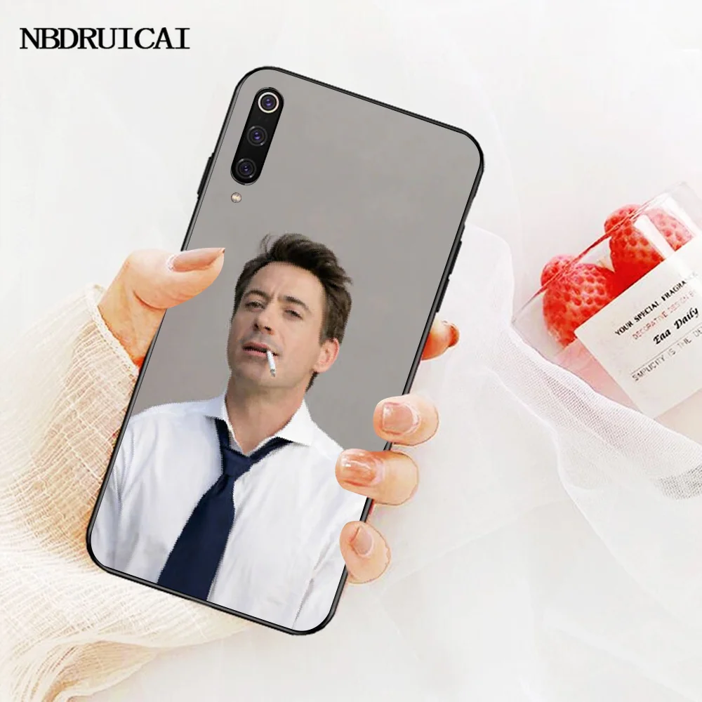 Мягкий силиконовый черный чехол для телефона PENGHUWAN Роберт Дауни Jr Redmi Note 8 8A 7 6 6A 5 5A