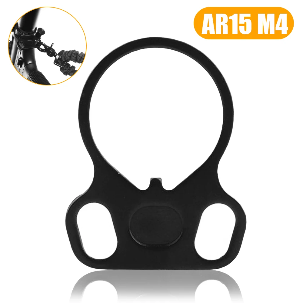 

Tactical Rifle End Plate Sling Adapter Dual Loop Ambidextrous One Single Point Sling Mount for AR15 M4 Gun Hunting Accessories