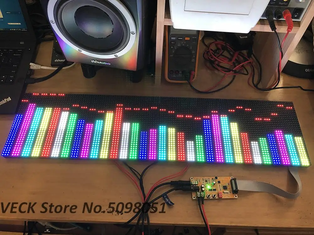 Полноцветный RGB музыкальный спектр AS128 экран дисплея KTV сценическая
