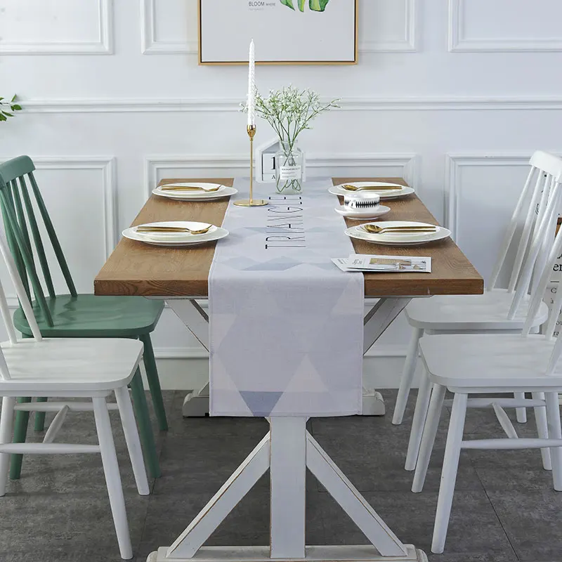 

DEFU table runner fashion simple Modern table cloth waterproof linen Wedding Non-slip Pads Placemat Party Home hotel textile