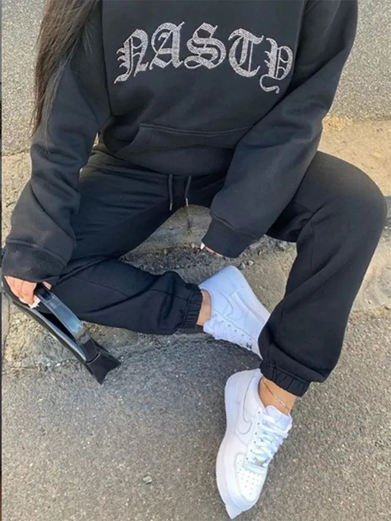 Лидер продаж флисовый комплект для активного отдыха из двух предметов свитшот с