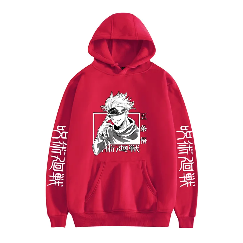 

New Japanese Anime Hoodies Jujutsu Kaisen Graphic Hoodie Winter Warm Cartoon Streetwear Harajuku Yuji Itadori Sweatshirts Male