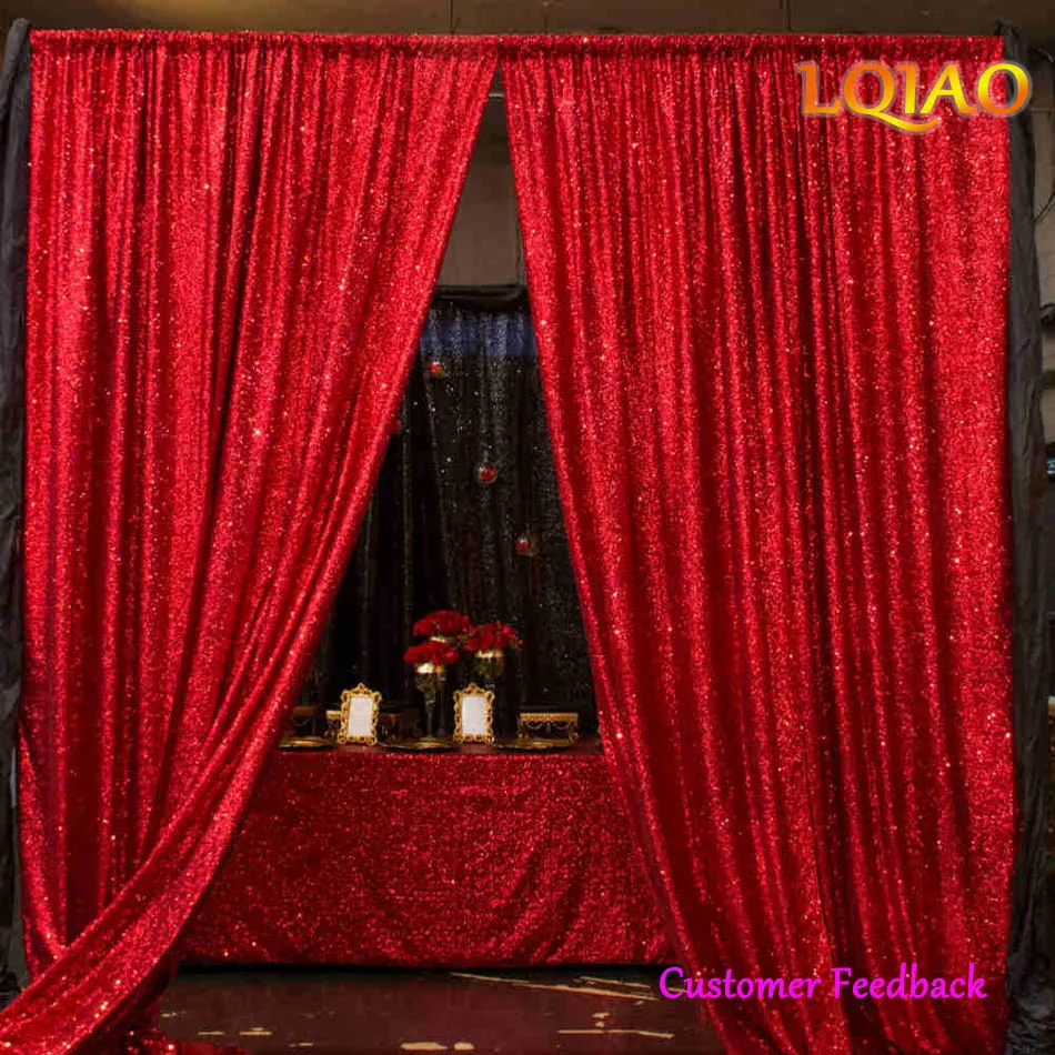 2021 New 2x8.5ft Glitter Light Gold Sequin Backdrop Party Wedding Photo Booth Background Decoration Curtain Drape Panel | Дом и сад