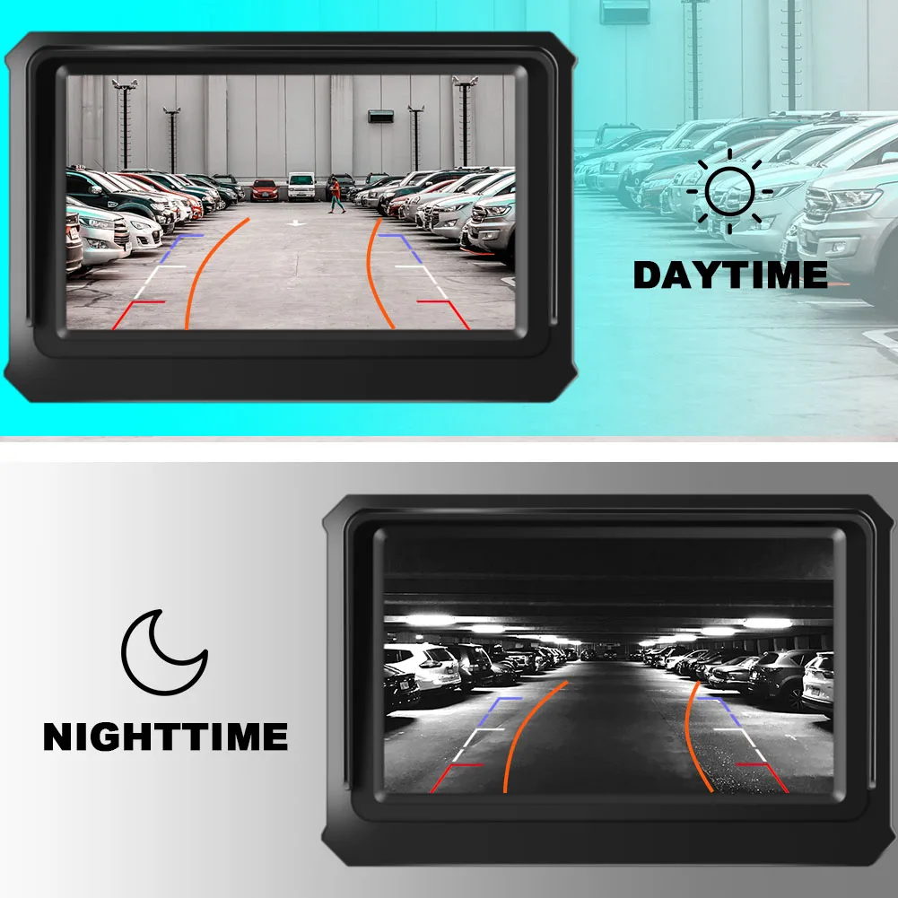 Динамическая траектория треков ИК ночного видения Автомобильная камера заднего