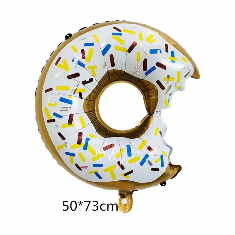 

10 / 30/ 50pcs Donut Foil Balloon Children's Day Holiday Summer Pool Swimming Wedding Party Decoration Inflatable Toys Wholesale