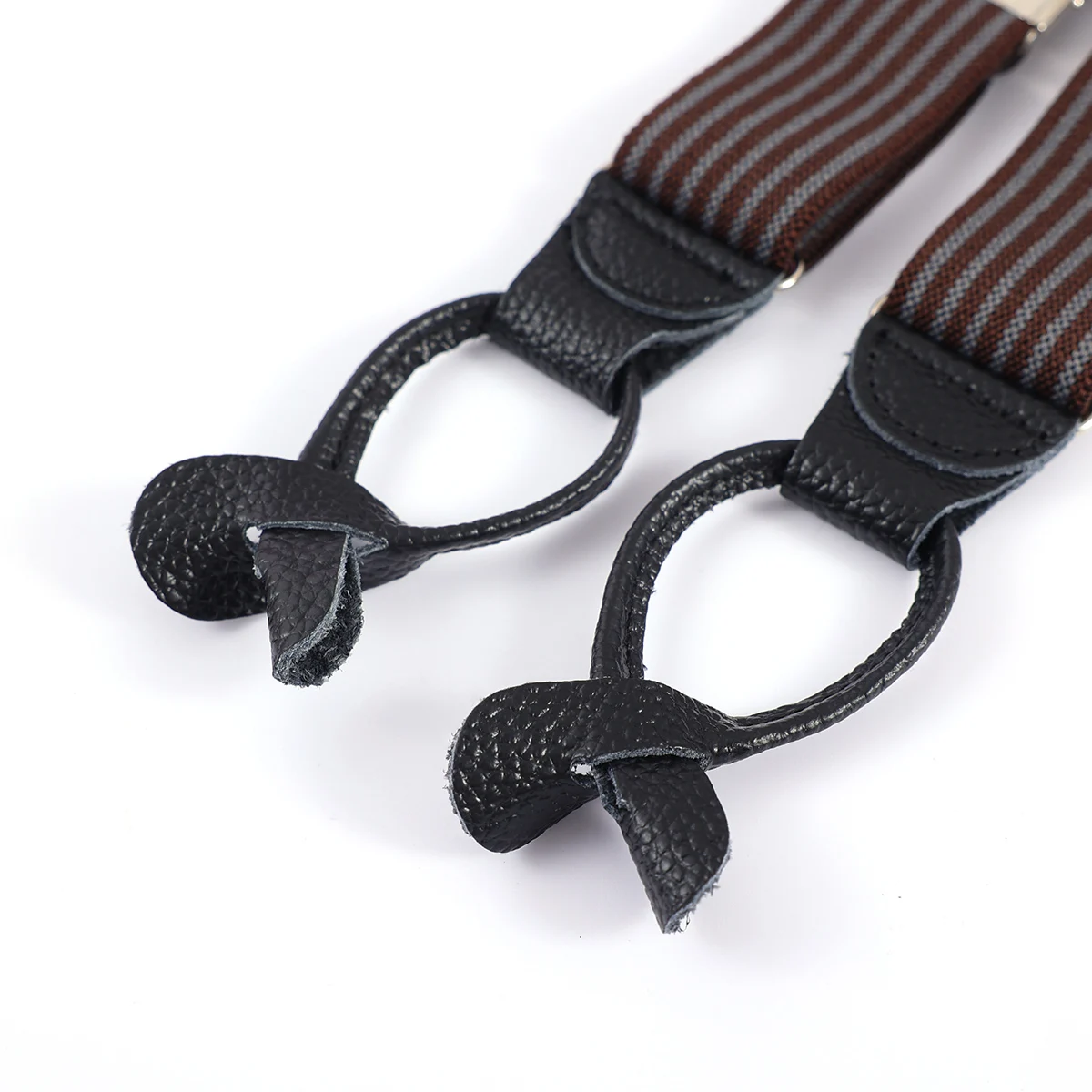 Мужские подтяжки 3 5 см с высококачественными действительно хорошими кожаными