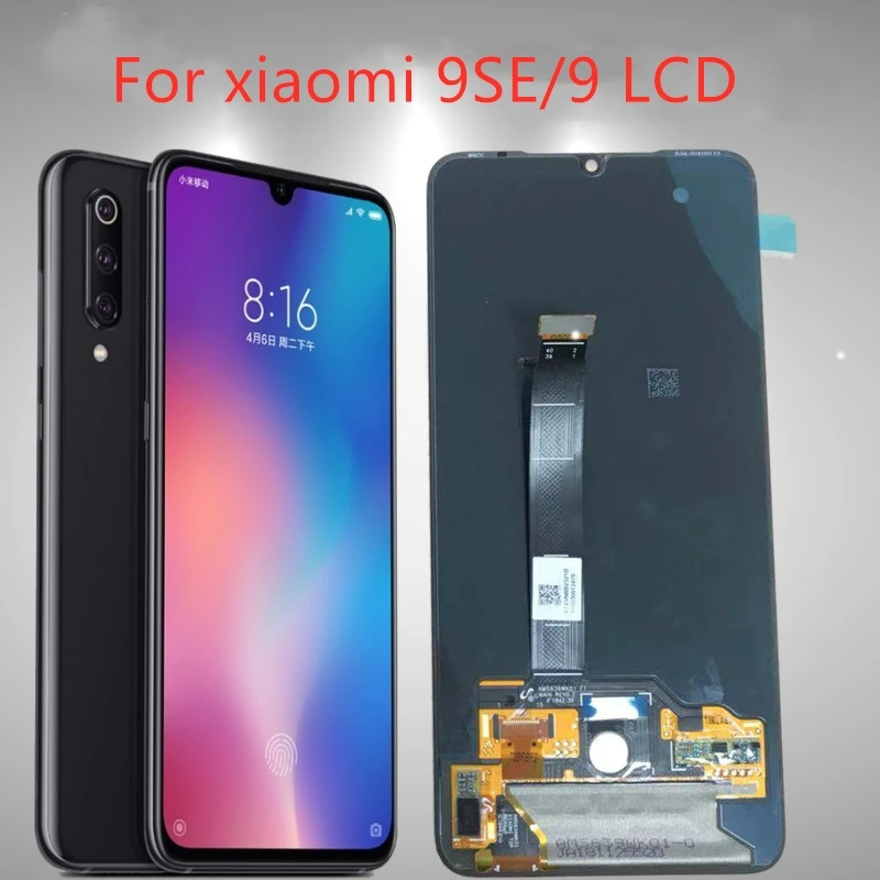 6 39 ''оригинальный AMOLED ЖК дисплей для Xiaomi Mi 9 SE сенсорный экран с рамкой 9SE