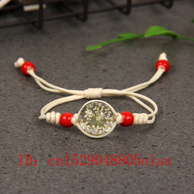 Натуральный белый кристалл камень браслет многоцветный вечный цветок ручной