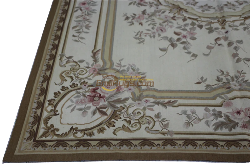 

WOOL CARPET FRENCH AUBUSSON RUGS 170CMX300CM 5.56'X 9.84' 291GC147AUBYG30
