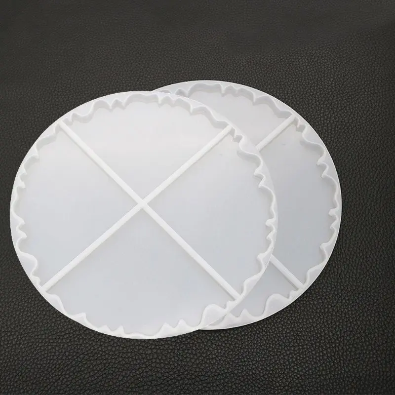 

Irregular Wave Round Coaster Silicone Resin Mold Epoxy Resin Jewelry Making