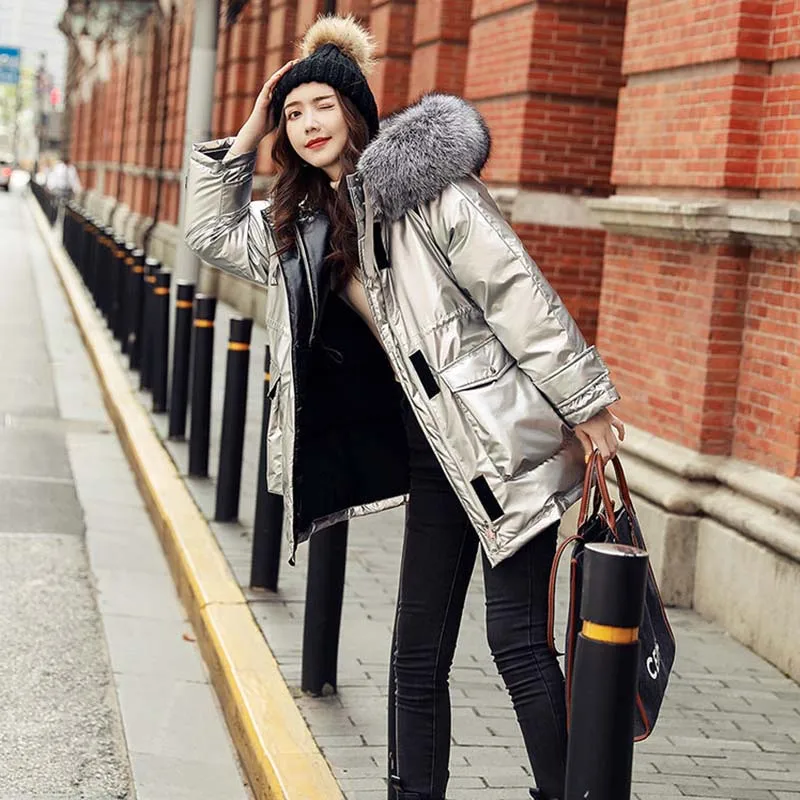 Женское пальто женский зимний пуховик Паркер с капюшоном новинка 2022 модная