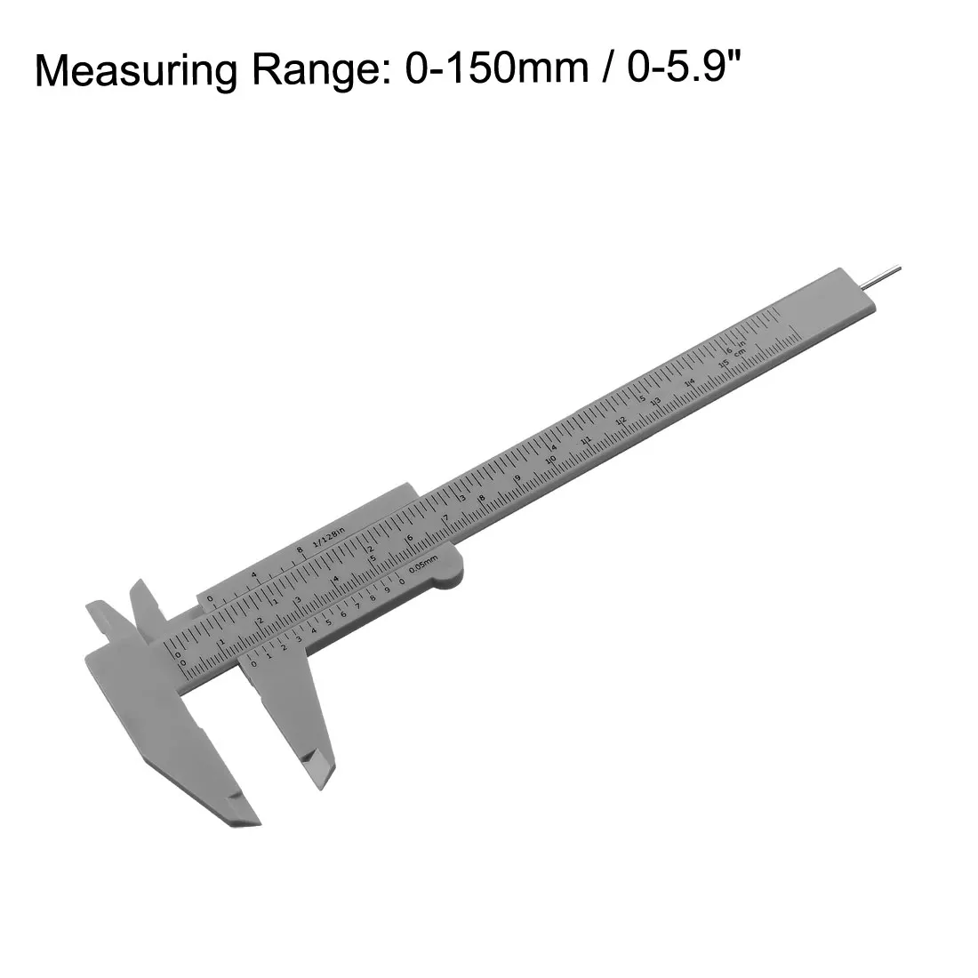 Uxcell штангенциркуль 150 мм Мини двухмасштабная пластиковая линейка измерительный
