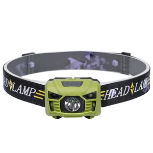 Индукционный головной мини-фонарь с зарядкой от USB, Головной фонарь, Головной фонарь со встроенной литиевой батареей 1200 мАч, Головной фонарь