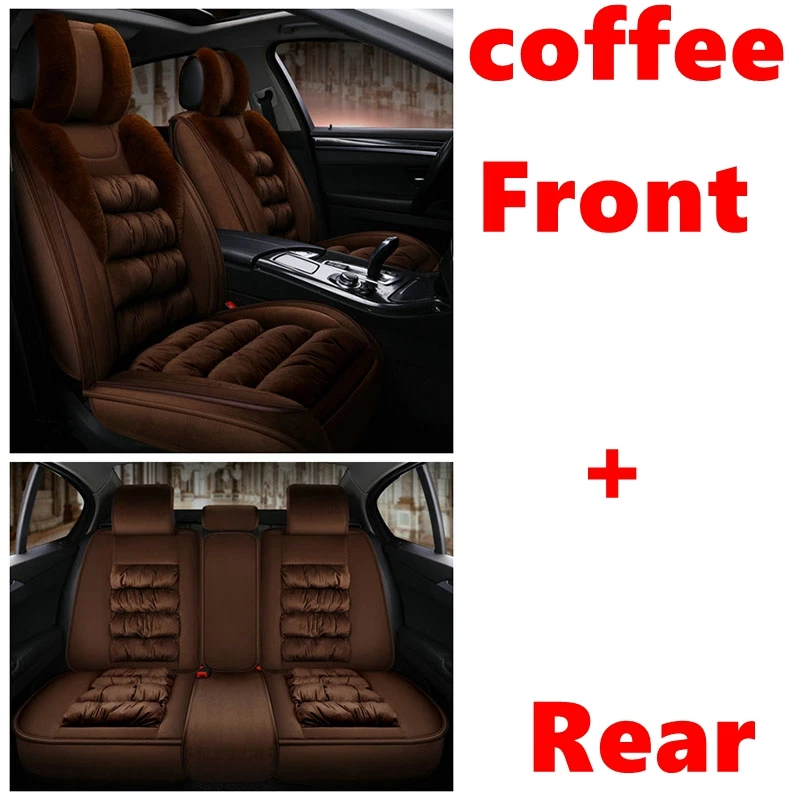 coffee standard Warm Car Seat Cover for KIA Picanto Ceed sportage Soul RIO Cerato rio 3 Carnival Maxima Optima SHUMA K2 K3 K4 K5 Car accessories - Название цвета: coffee standard