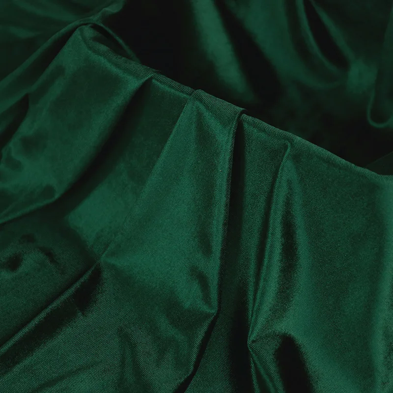 Растяжимая шелковая бархатная ткань материал для одежды платья дивана занавески обивки мебели черная синяя изумрудно-зеленая на метр.