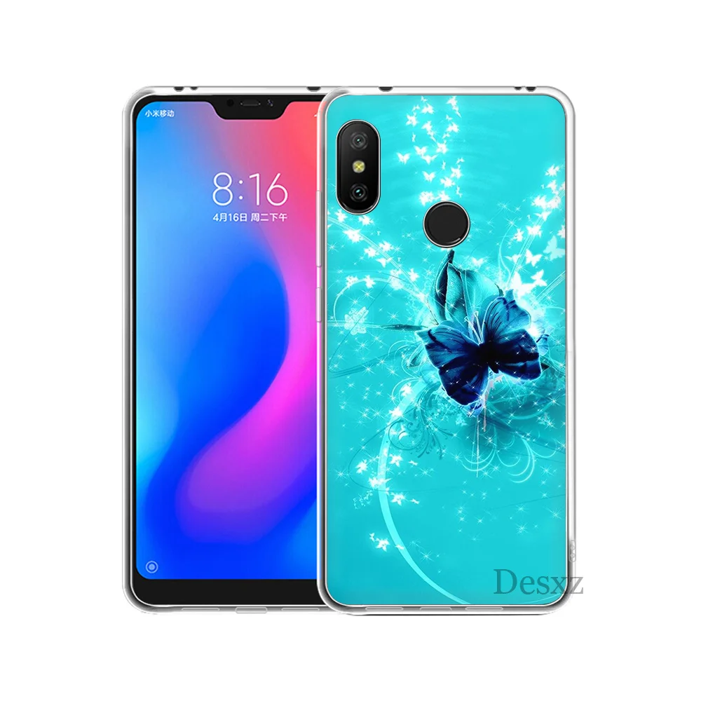 Чехол фантазия разноцветный принт в виде бабочки Coque для Xiaomi Redmi mi 8 SE Примечание 5