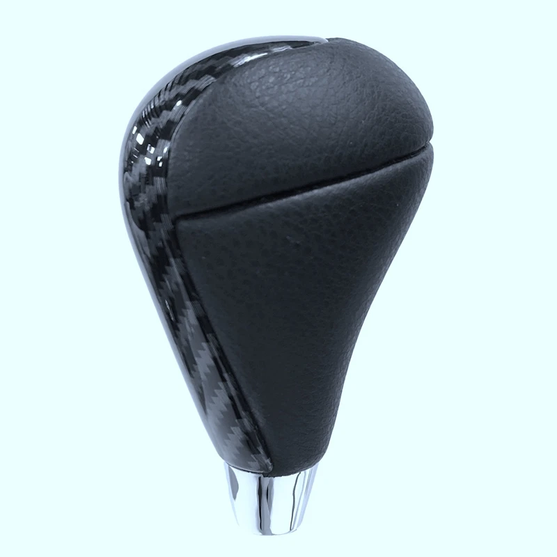 Топ!-автомобильные аксессуары из углеродного волокна ручка переключения передач