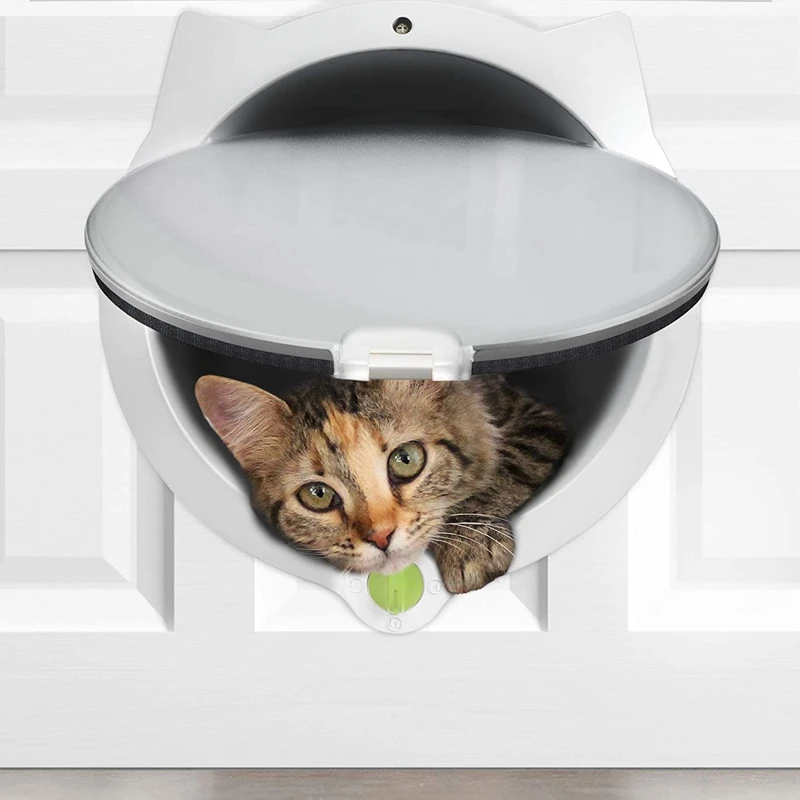 Кошка дверь для домашних животных 4 Way Блокировка Cat двери межкомнатных и входных