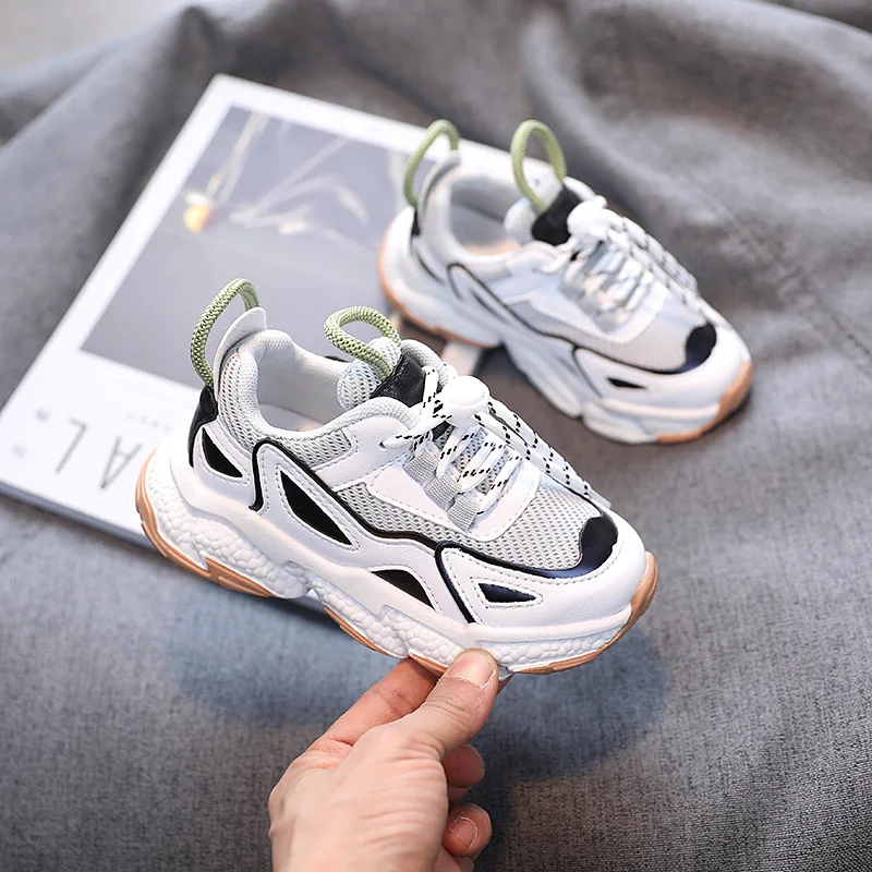 

Spring Children Casual Shoes Girls Boys Outdoor Sport Shoes Fashion Breathable Non-slip Comfortable Students Kids Mesh Sneakers