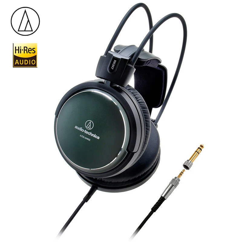 Оригинальные наушники Audio Technica A990Z с художественным монитором Hi Fi закрытой задней