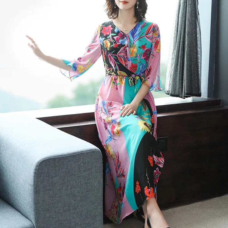 

Summer 2020 new fashion printing slim sexy beach female M-3XL high quality elegant party vestidos