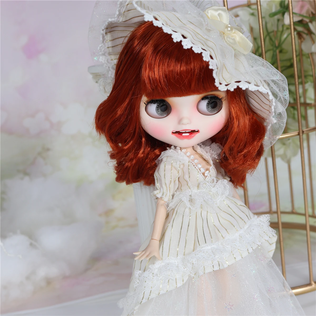 Ледяная фабрика шарнирная кукла blyth игрушка на заказ с одеждой обувь головной