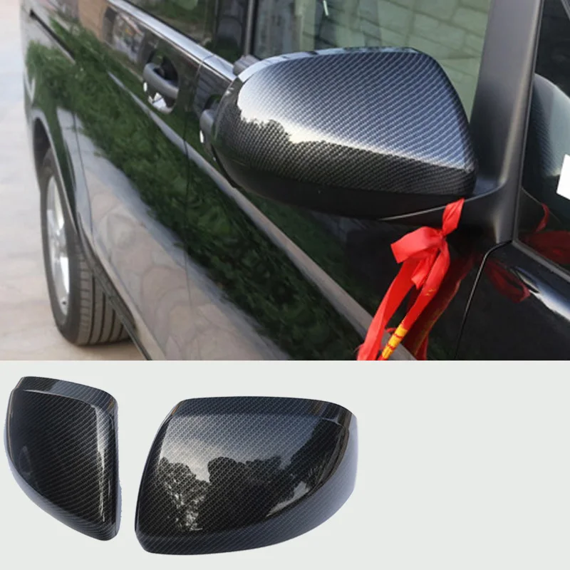 Углеродное волокно цветной дверной зеркальный чехол накладка заднего вида 2014-2018