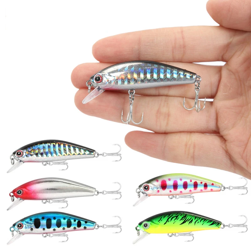 6 3g 5 см Φ река mini sinking Джеркбейт рыболовные приманки deep minnow японский воблер fish |