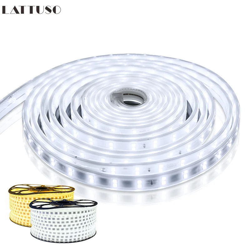 

SMD 2835 AC220V LED Strip Flexible Light 120leds/m Waterproof Led Tape LED Light With Power Plug 1M/2M/3M/5M/6M/8M/10M/15M/20M