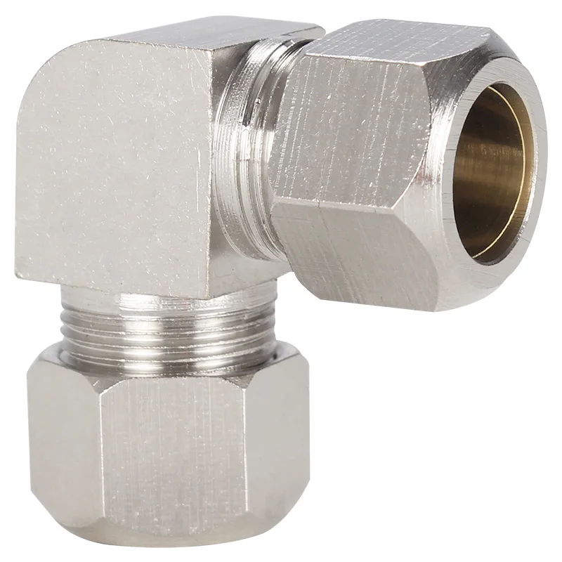 

Trachea Lock Female Card Sleeve Joint Elbow butt Right Angle Elbow PV Pneumatic Connector 90 Degree Brass Compression