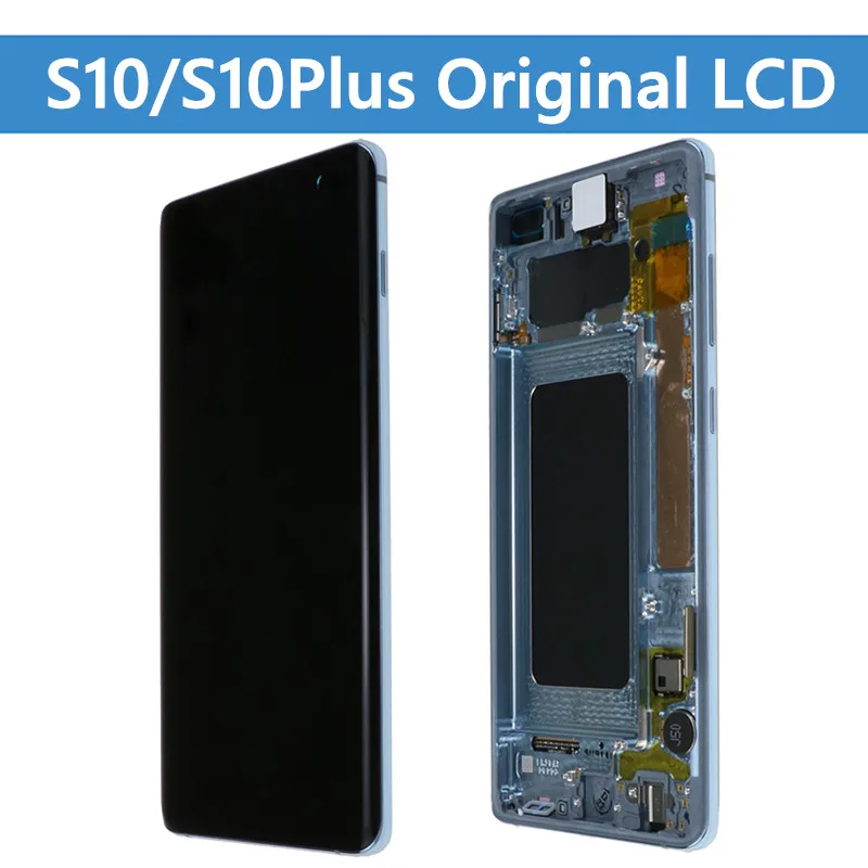 

Оригинальный AMOLED S10 LCD для SAMSUNG Galaxy G973F/DS G973F, G973, S10 Plus, G975, G975F/DS, сенсорный экран, дигитайзер