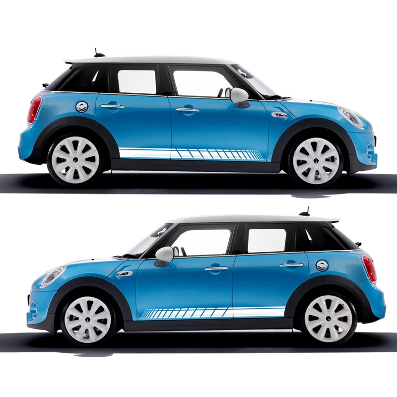 2 шт. автомобильные длинные боковые наклейки для Mini Cooper R56 R57 R58 R50 R52 R53 R59 R61 Countryman R60