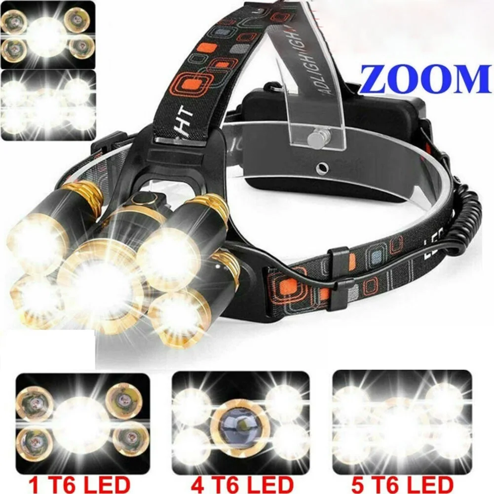 

Climbing Headlamp Night Riding Powerful LED Headlight Rechargeable Flashlight