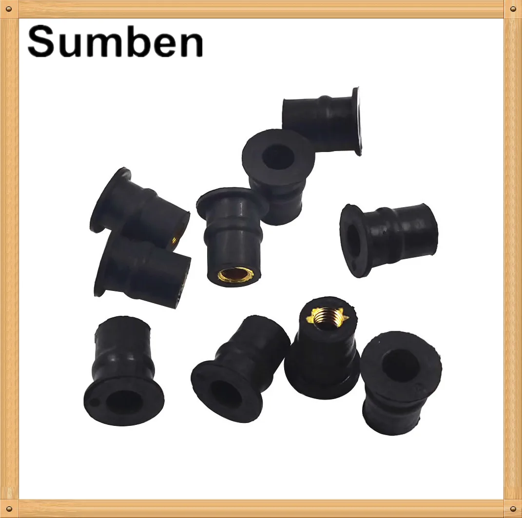 10 шт. M5 5 мм метрические резиновые гайки для ветрового стекла обтекатель лобового